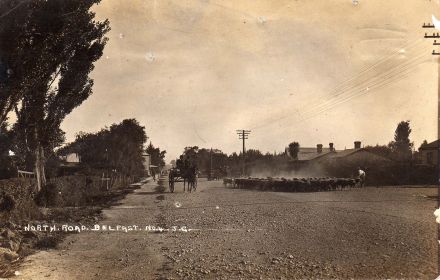 Postcard of North Road, looking south from Darroch Street towards Browns' shop on left (date unknown) 05-019.jpg